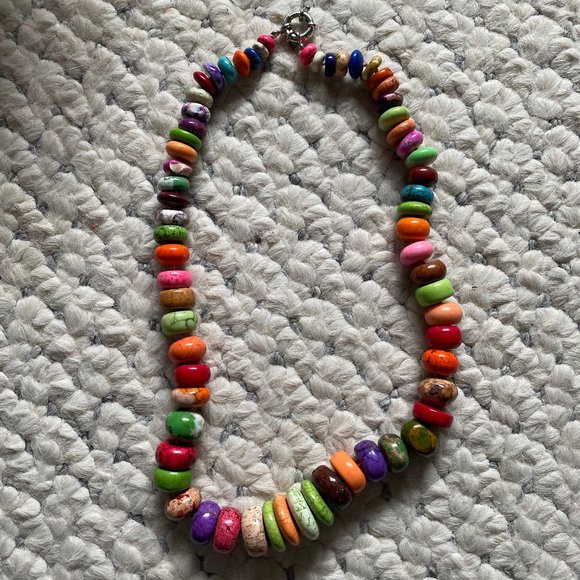 Artisan Crafted ART Long Statement Necklace NEW 24 - Picture 3 of 8